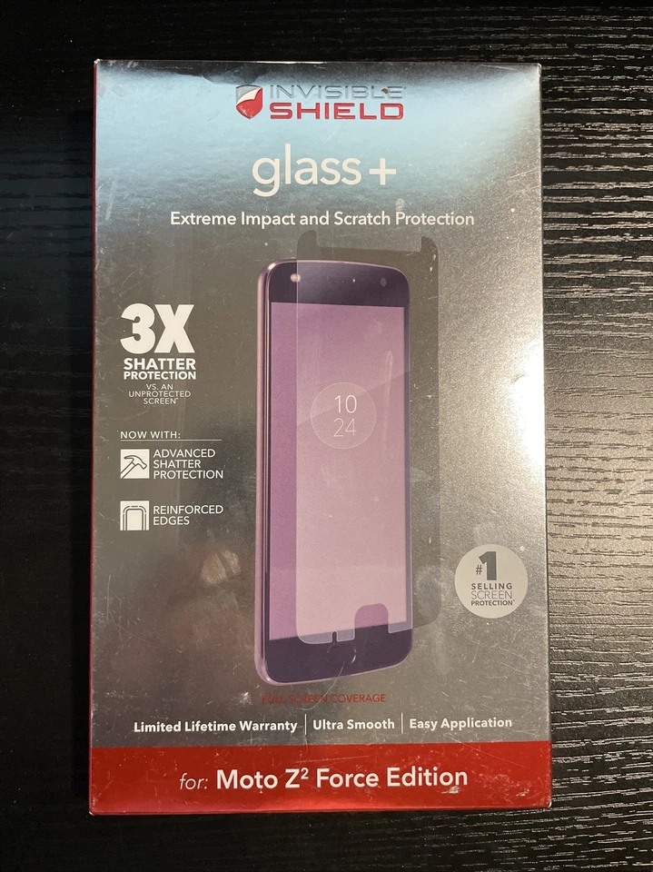 Original Zagg Invisible Shield Glass Screen For Moto Z2 Force Edition (NEW) - Image 1 of 2