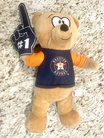 Houston Astros Plush Bear 14" Baseball Club Genuine Merchandise Good Stuff Cover