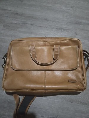 DILANA DORADO 男式棕色皮革邮差包哥伦比亚制造 * * 二手 * * — 第 1/4 张图片