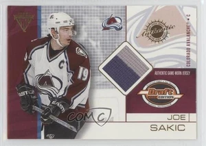 2001-02 Pacific Private Stock Titanium Draft Edition Joe Sakic #27 HOF - Picture 1 of 3