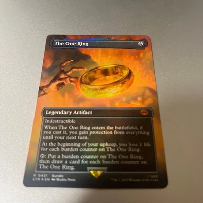 MTG foil The One Ring Full Art Collectible Card Playing Card - Image 1 of 4