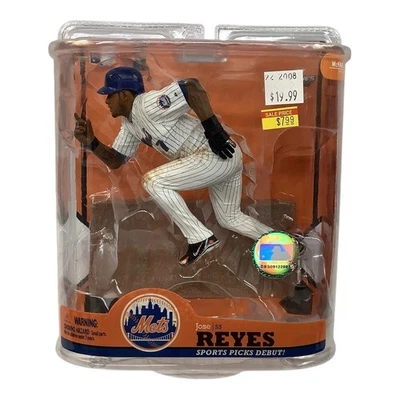 MLB 2008 #7 Jose Reyes New York Mets Figurine & Base McFarlane Debut MLB 22 - Image 1 of 4