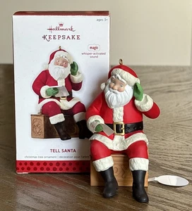 Hallmark Andenken Ornament 2013 Magic Whisper aktiviert Sound Tell Santa - Bild 1 von 12