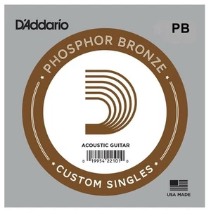 5 x D'Addario PB020 Single Phos Bronze .020 Acoustic  Guitar String Custom Gauge - Picture 1 of 1