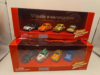 Johnny Lightning VW Beetle упаковка 4 шт. лот из 2  - Изображение 1 из 4