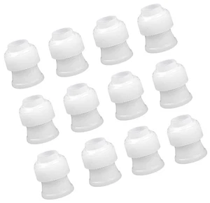 12 Stück Kupplungen für Spritzbeutel Kunststoff Standard Tortendekoration Kupplung Pip... - Bild 1 von 6