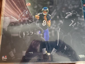 SELTENE Lamar Jackson OFFICAL FANATICS SITE SIGNIERT 11 x 14 Foto & Zertifikat - Bild 1 von 6