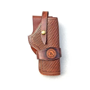 Leather Gun Holster fit Ruger Colt Western Revolver Belt Case-Clearance Sales - Picture 1 of 3