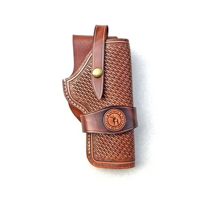 Leather Gun Holster fit Ruger Colt Western Revolver Belt Case-Clearance Sales - Image 1 of 3