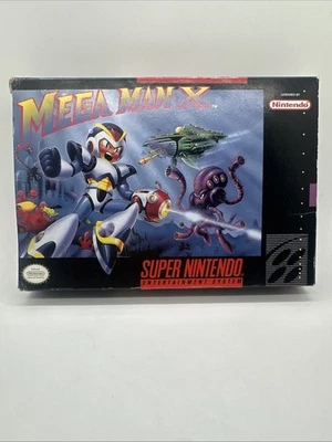 Mega Man X Super Nintendo SNES with Original Box. O Manual - Image 1 of 4