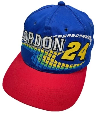 Vintage Jeff Gordon Hat Cap Snapback NASCAR Racing Tee 90s Y2K Green Bill 50th - Image 1 of 4