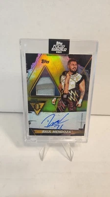 2021 Topps WWE Fully Loaded Raul Mendoza Autograph Trash Can Relic /75 - Image 1 of 2