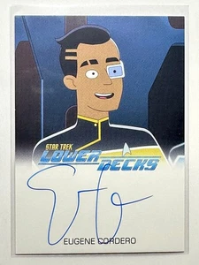 Eugene Cordero, Full Bleed Autograph Card 2023 Rittenhouse Star Trek Lower Decks - Picture 1 of 2