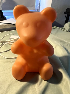 Orange Bärenelampe; ca. 25cm hoch - Bild 1 von 3