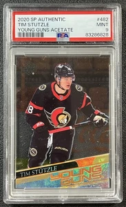 TIM STUTZLE PSA 9 2020-21 SP AUTENTICO #482 PONTE SUPERIORE ROOKIE YOUNG GUNS ACETATO - Foto 1 di 2