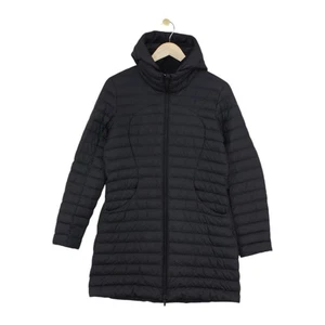 Lululemon Down Parka Coat Womens Size 8 Black Hooded Full Zip Outdoor - Picture 1 of 14