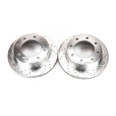 Rear Evolution Drilled & Slotted Rotors Pair for 00-05 Ford Excursion AR8571XPR - Изображение 1 из 3