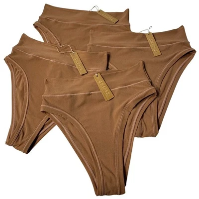 SKIMS Summer Mesh Brief Lot of 4 Sienna Small - Image 1 of 4