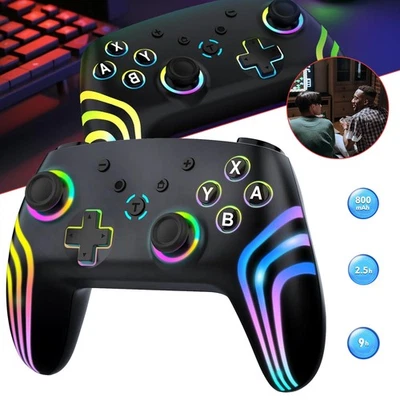 Controller PC Wireless con Luce, Controller di Gioco con Joystick Hall e Trigger - Immagine 1 di 4