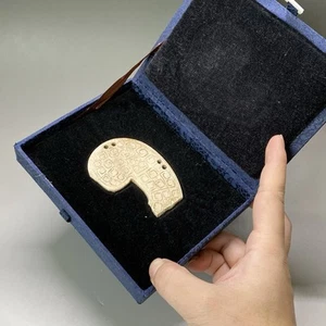 A19 Stone ornament with patterns,Warring States.State of  Chu战国楚国地方玉 器型未知 荆州出 - Picture 1 of 9