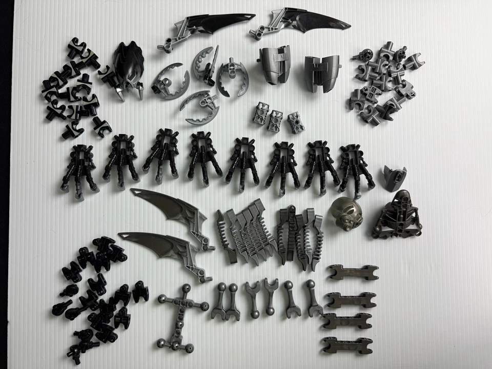 Lego Technic Bionicle Hero Factory rótulas plateadas, enchufes, alas, garras Foto 1 de 4