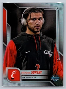 2025 Bowman Chrome U SP Brendan Sorsby Cincinnati Bearcats QB Short Print SP-20 - Bild 1 von 2