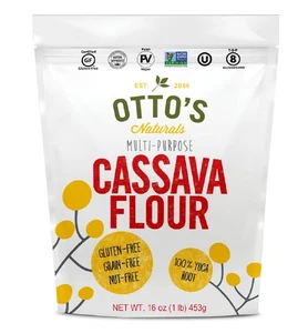 Otto's Naturals Cassava Flour Gluten Free All Purpose Baking Flour 16 Ounce - Picture 1 of 8