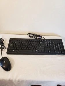 COMPAQ PS2 Black Keyboard/Mouse Combo Vintage Computing - Picture 1 of 9
