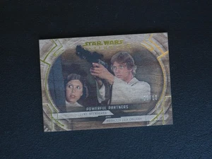 2018 Topps Star Wars Masterwork Luke Skywalker Princess Leia PP-3 Wood 3/10 MINT - Picture 1 of 2