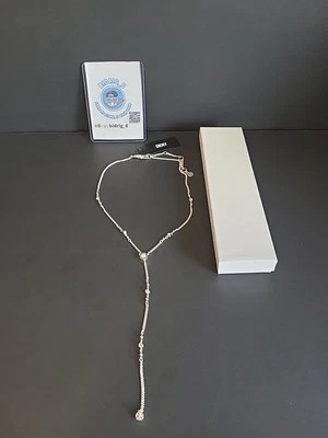 Collar en Y Estación Cristal Logo DKNY EN REGALO 🎁  Foto 1 de 4