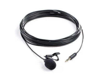 Microphone SR-XLM1 Lavalier-Mikrofon Stereo 3,5 mm 6 m Kabel Schwarz - Bild 1 von 4