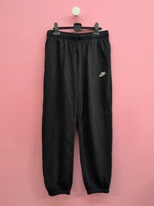 Nike Sportswear Club Fleece Mid Rise Oversized Sweatpants Women Size M Black - Picture 1 of 9