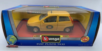 Bburago Fiat Punto Taxi, scala 1:24 - 1:25, vintage (3313) - Immagine 1 di 4