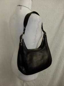 Vintage Coach 9342 Schwarz Legacy Zoe Hobo Schultertasche Leder - Bild 1 von 16