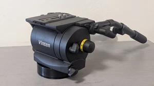 Vinten Vision 250 Fluid Head w/ Plate & Dual Telescoping Pan Bars - Picture 1 of 16
