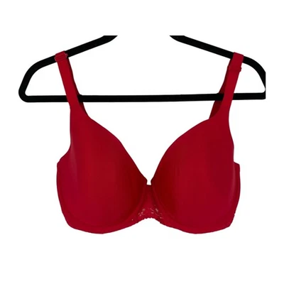 Chantelle 13FN0 Norah Sweetheart T-shirt bra red size 34H - Image 1 of 4