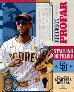 Foto de béisbol Jurickson Profar 2024 MLB All-Star San Diego Padres 8x10 MLB - Imagen 1 de 1