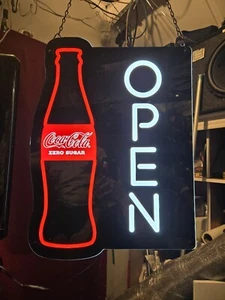 LED Coca-Cola Sign VIbrant red, black, & white sans the glare of typical neon. - Picture 1 of 2