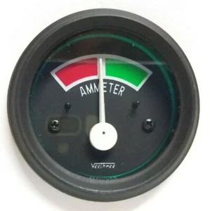 AMPEROMETRO STRUMENTI AUTO D'EPOCA 2" 52mm 60/60 VEETHREE 12v/24v NUMERI BIANCHI - Picture 1 of 3