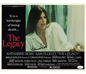KATHARINE ROSS JSA Autograph 11X14 Lobby Card Butch Cassidy The Graduate not PSA
