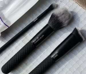 Moda Pro 3 Piece Professional Brush Set/Kit, Blush, Eyeshadow, Contour-Black - Picture 1 of 1