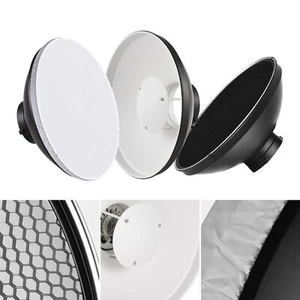 30cm/11.8in Standard Reflector Beauty Dish Bowens Mount With White Diffuser Set - Picture 1 of 6