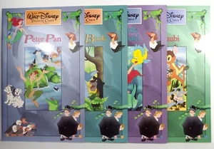 Walt Disney Treasure Chest Portfolio of 4 Large Books Bambi Mermaid Jungle Pan - Picture 1 of 11