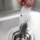 Fr 100Pcs/Set Shower Sewer Floor Drain Strainer Mesh Disposable Kitchen Sink Fil