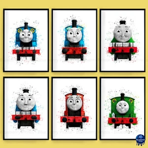 Poster arte parete camera da letto bambini Thomas Il carro armato e gli amici stampa A5 A4 A3 - Foto 1 di 7