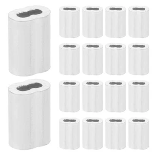 120PCS Crimping Loop Sleeve Wire Rope Crimps Cable Line Aluminum Crimps Sleeves - Picture 1 of 12