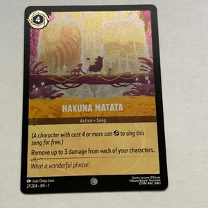 Hakuna Matata 27/204 Disney Lorcana The First Chapter Common Cold Foil Card NM - Picture 1 of 2