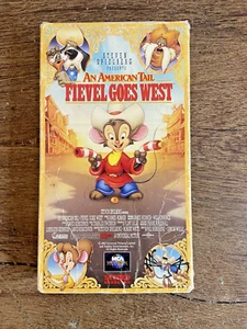 1991 Steven Spielberg Presents An American Tail Fievel Goes West VHS - Picture 1 of 3
