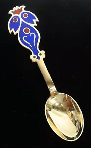 1974 MICHELSEN CARL-HENNING PEDERSON BLUE BIRD STERLING SILVER CHRISTMAS SPOON - Picture 1 of 5