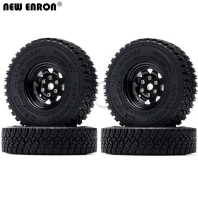 Alloy 1.55" Beadlock RIM 90mm Tire FOR RC 1:10 D90 Tamiya CC01 LC70 jimny 90069 - Image 1 of 4